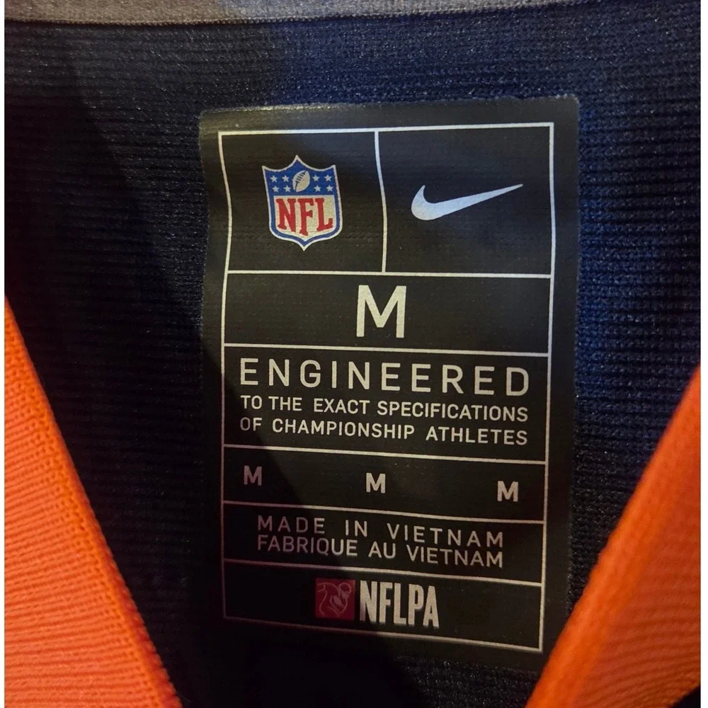 Nike Football Jersey Kids M 10/12 Navy Orange New Denver Broncos NFL Top